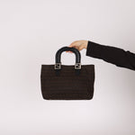 Fendi Brown Zucchino Mini Twin Tote - FashioNica