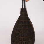 Fendi Brown Zucchino Mini Twin Tote - FashioNica