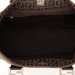 Fendi Brown Zucchino Mini Twin Tote - FashioNica