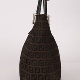 Fendi Brown Zucchino Mini Twin Tote - FashioNica