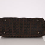 Fendi Brown Zucchino Mini Twin Tote - FashioNica
