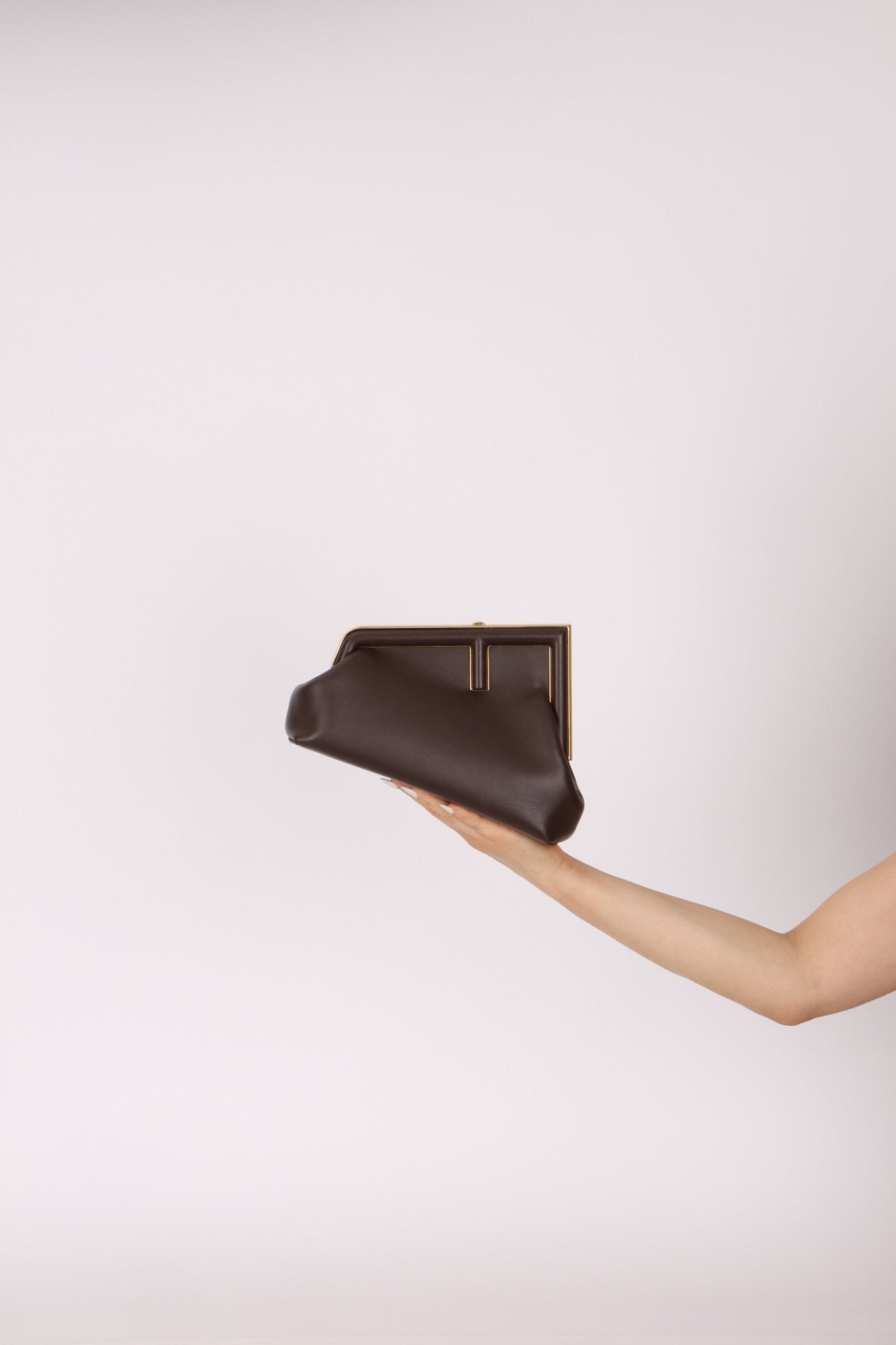 Fendi Chocolate First Small Clutch - FashioNica