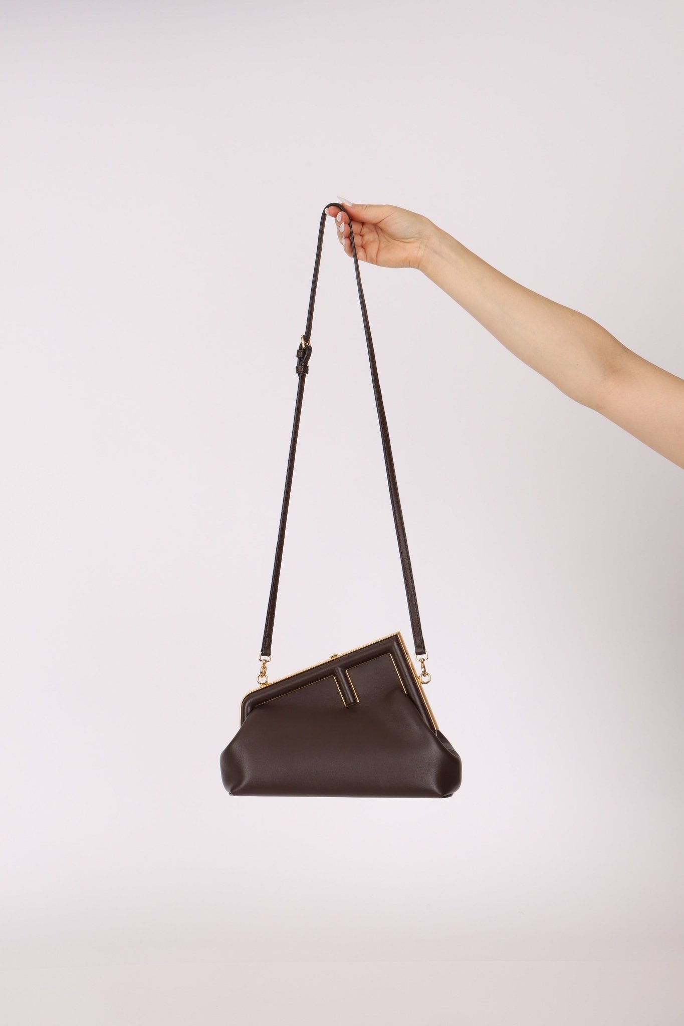 Fendi Chocolate First Small Clutch - FashioNica