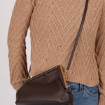 Fendi Chocolate First Small Clutch - FashioNica