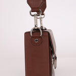 Fendi Chocolate Zucca Soft Trunk Baguette with Strap - FashioNica