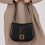 Fendi C’mon Black Medium Shoulder Bag - FashioNica