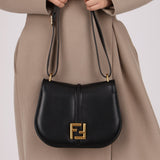 Fendi C’mon Black Medium Shoulder Bag - FashioNica