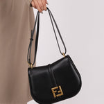 Fendi C’mon Black Medium Shoulder Bag - FashioNica