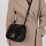 Fendi C’mon Black Medium Shoulder Bag - FashioNica
