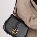 Fendi C’mon Black Medium Shoulder Bag - FashioNica