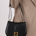 Fendi C’mon Black Medium Shoulder Bag - FashioNica