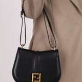 Fendi C’mon Black Medium Shoulder Bag - FashioNica