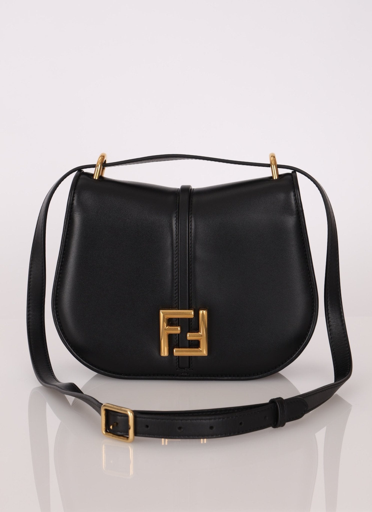 Fendi C’mon Black Medium Shoulder Bag - FashioNica