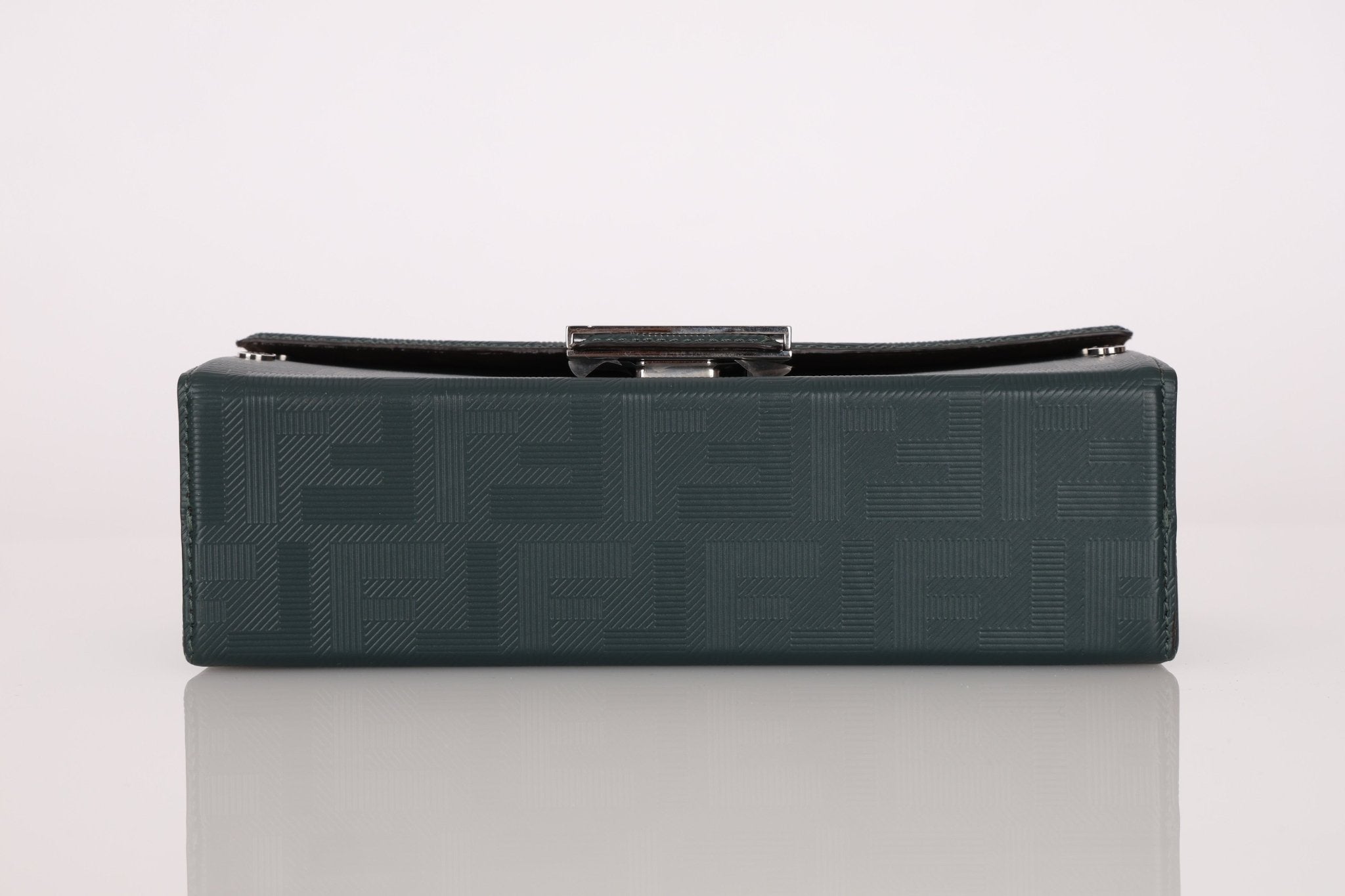Fendi Dark Green Soft Trunk Baguette - FashioNica
