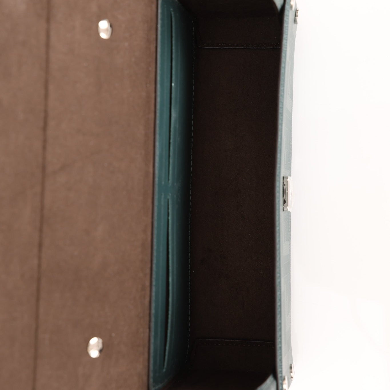 Fendi Dark Green Soft Trunk Baguette - FashioNica