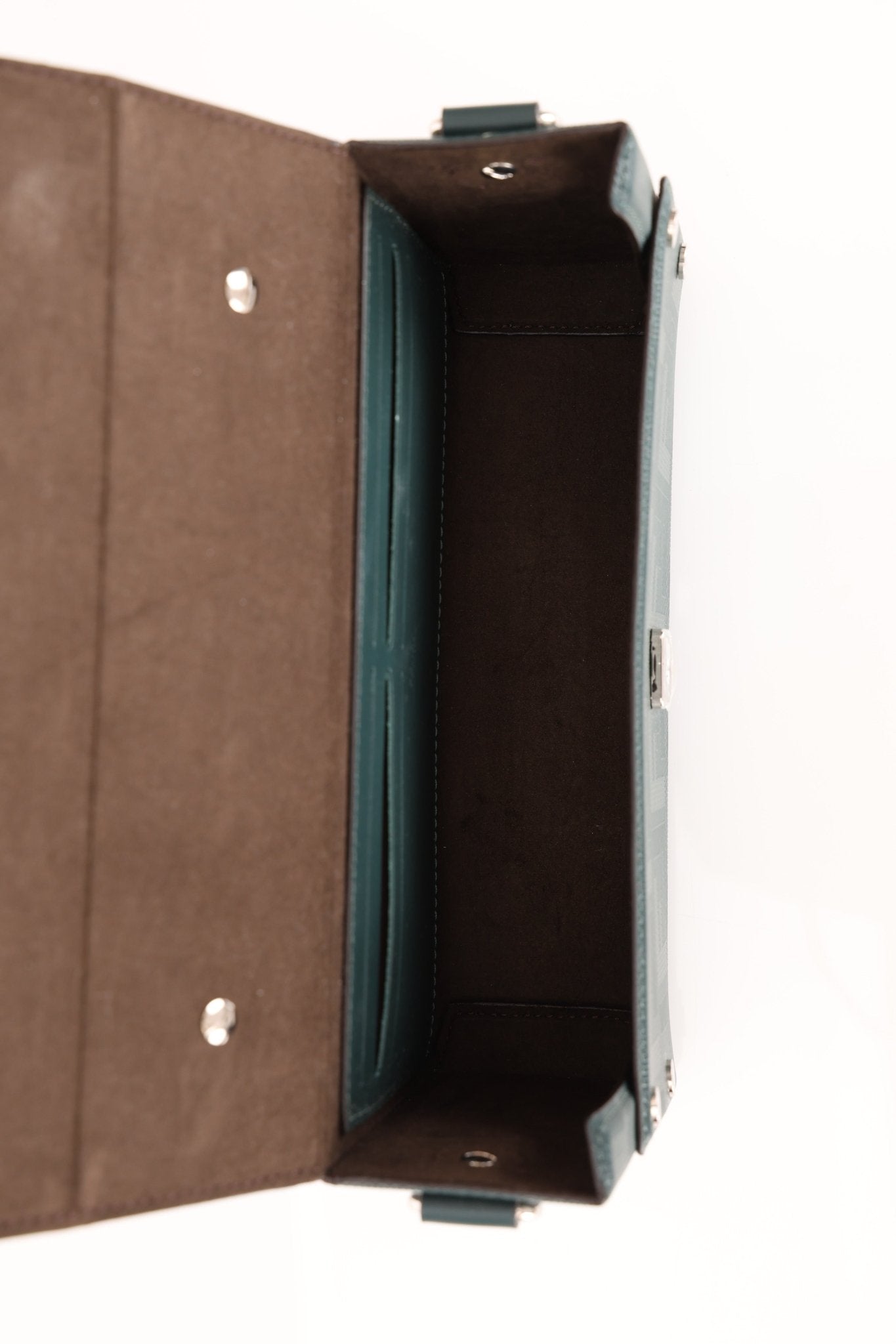 Fendi Dark Green Soft Trunk Baguette - FashioNica