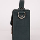 Fendi Dark Green Soft Trunk Baguette - FashioNica