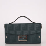 Fendi Dark Green Soft Trunk Baguette - FashioNica