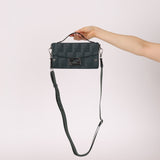 Fendi Dark Green Soft Trunk Baguette - FashioNica