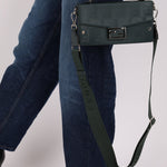 Fendi Dark Green Soft Trunk Baguette - FashioNica