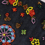 Fendi Denim Floral Beaded Baguette - FashioNica