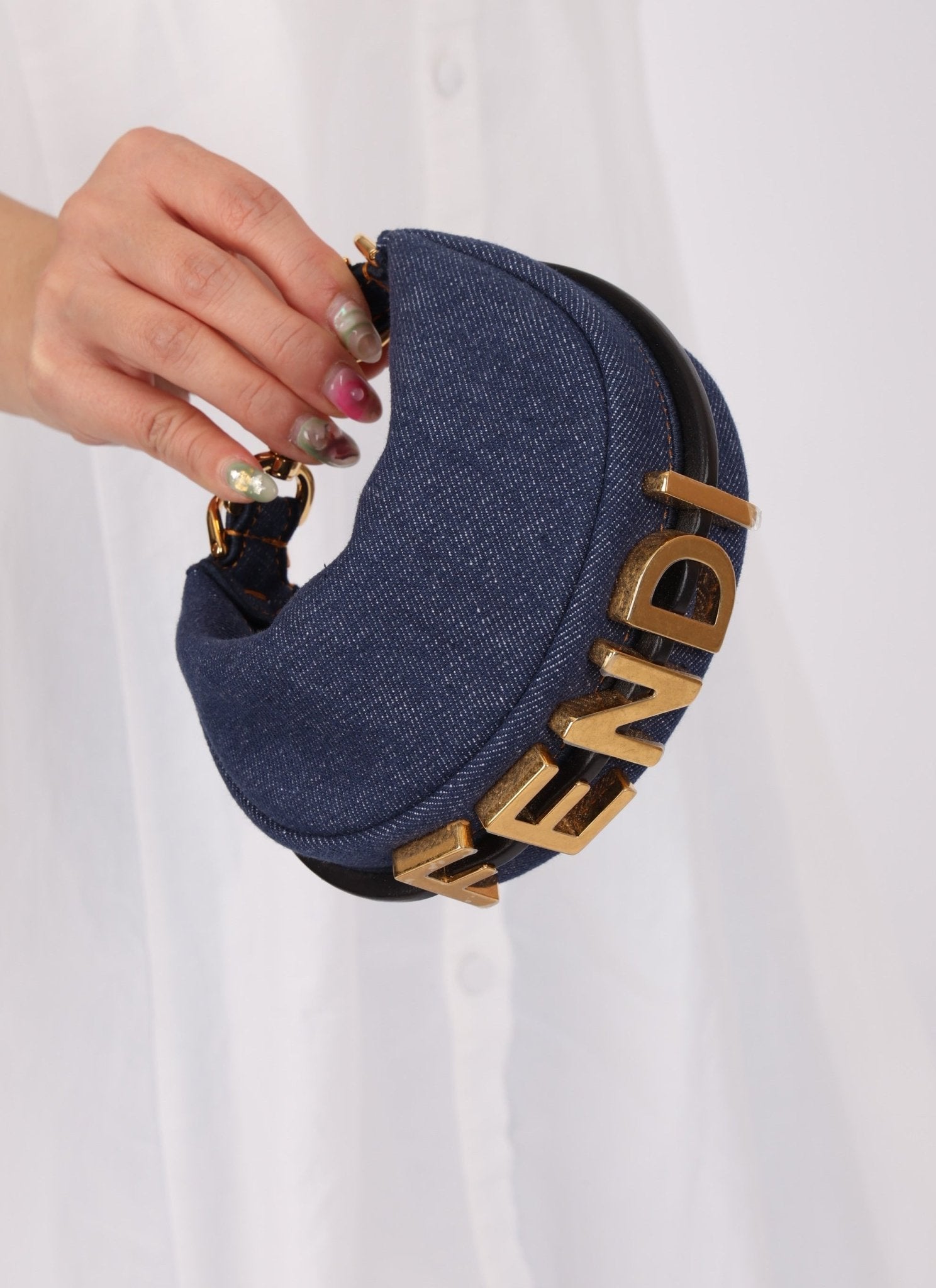 Fendi Denim Nano Fendigraphy - FashioNica