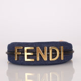 Fendi Denim Nano Fendigraphy with Fendi O'Lock Chain - FashioNica