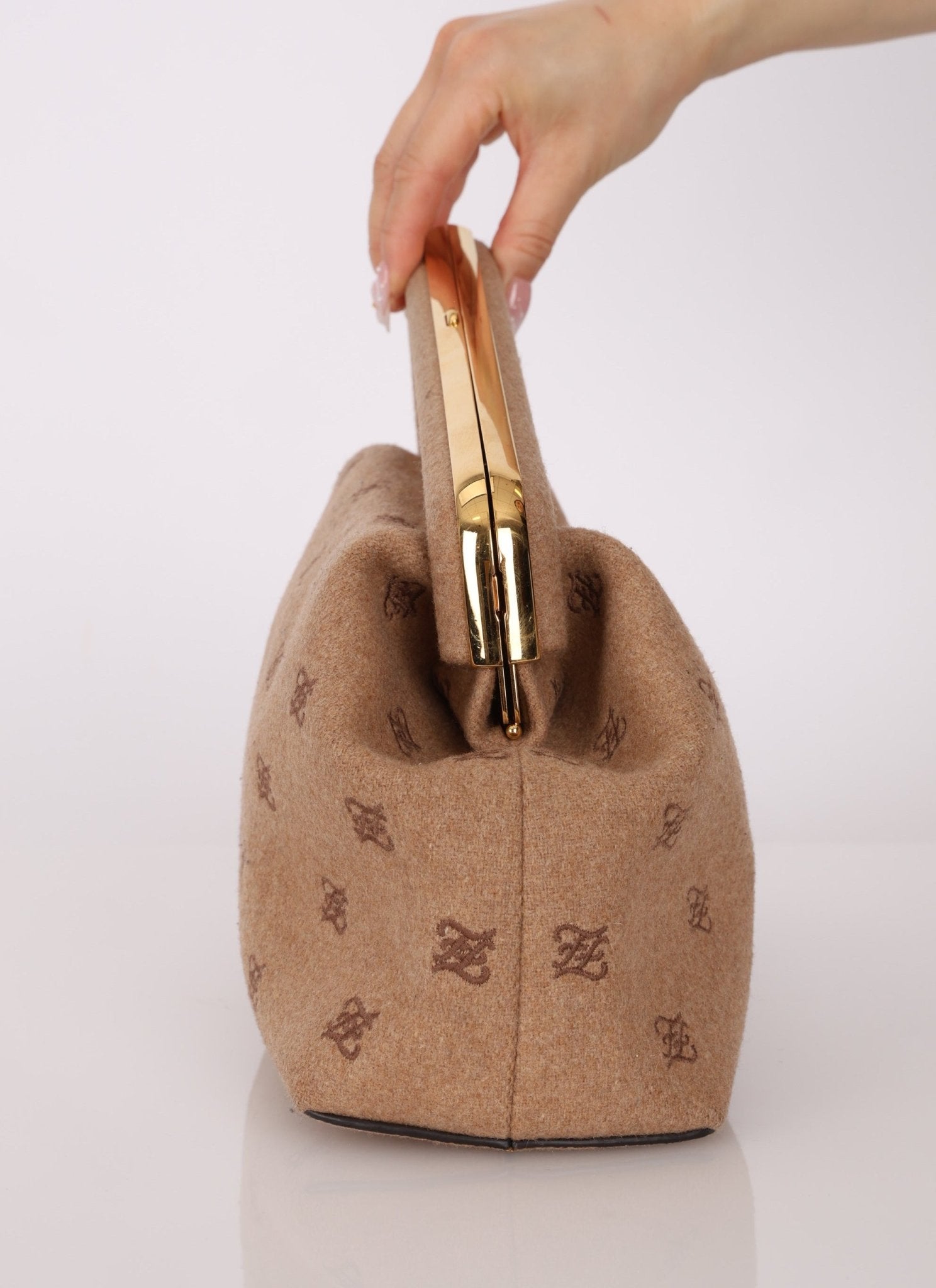 Fendi First Bag FF Karligraphy Medium Clutch - FashioNica