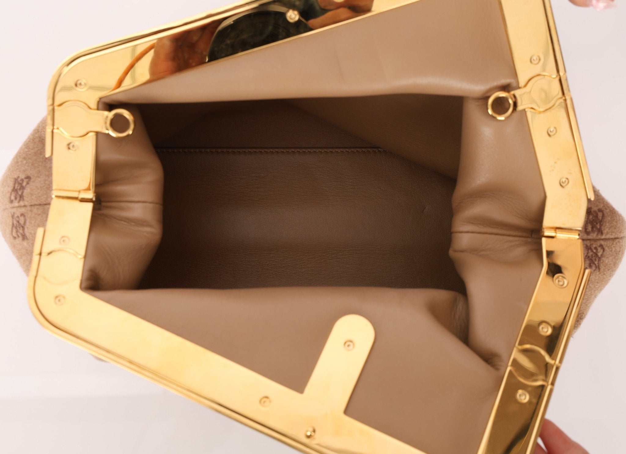 Fendi First Bag FF Karligraphy Medium Clutch - FashioNica