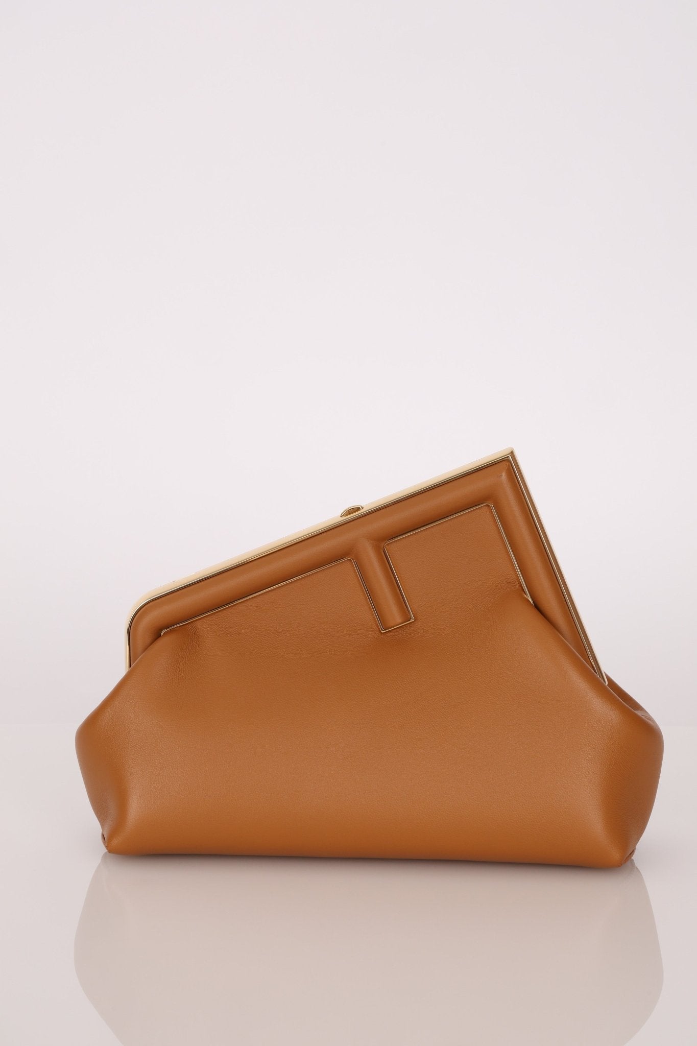 Fendi First Cognac Small Clutch - FashioNica