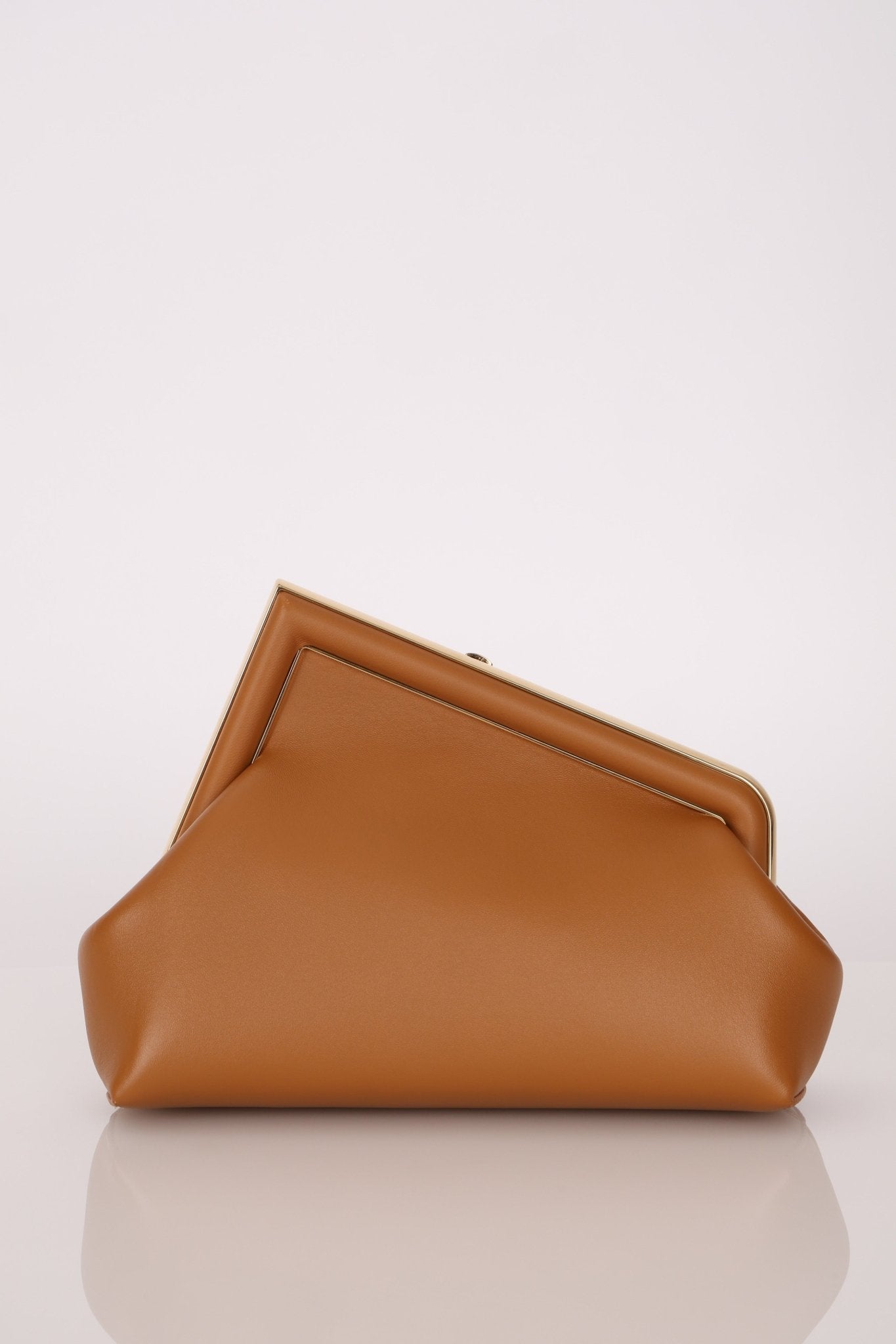 Fendi First Cognac Small Clutch - FashioNica