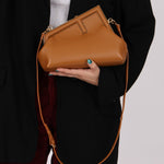 Fendi First Cognac Small Clutch - FashioNica