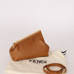 Fendi First Cognac Small Clutch - FashioNica