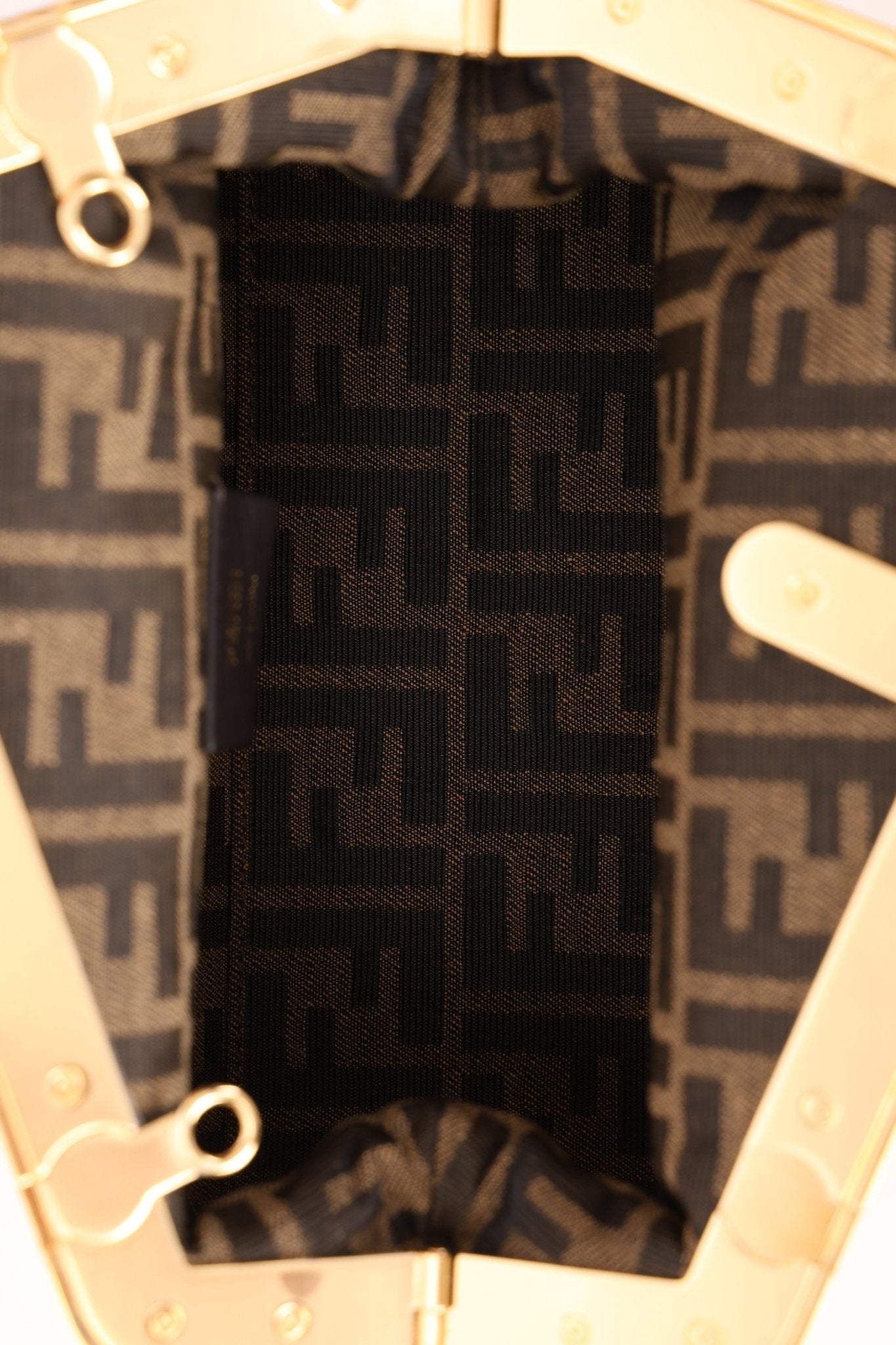 Fendi First Cognac Small Clutch - FashioNica