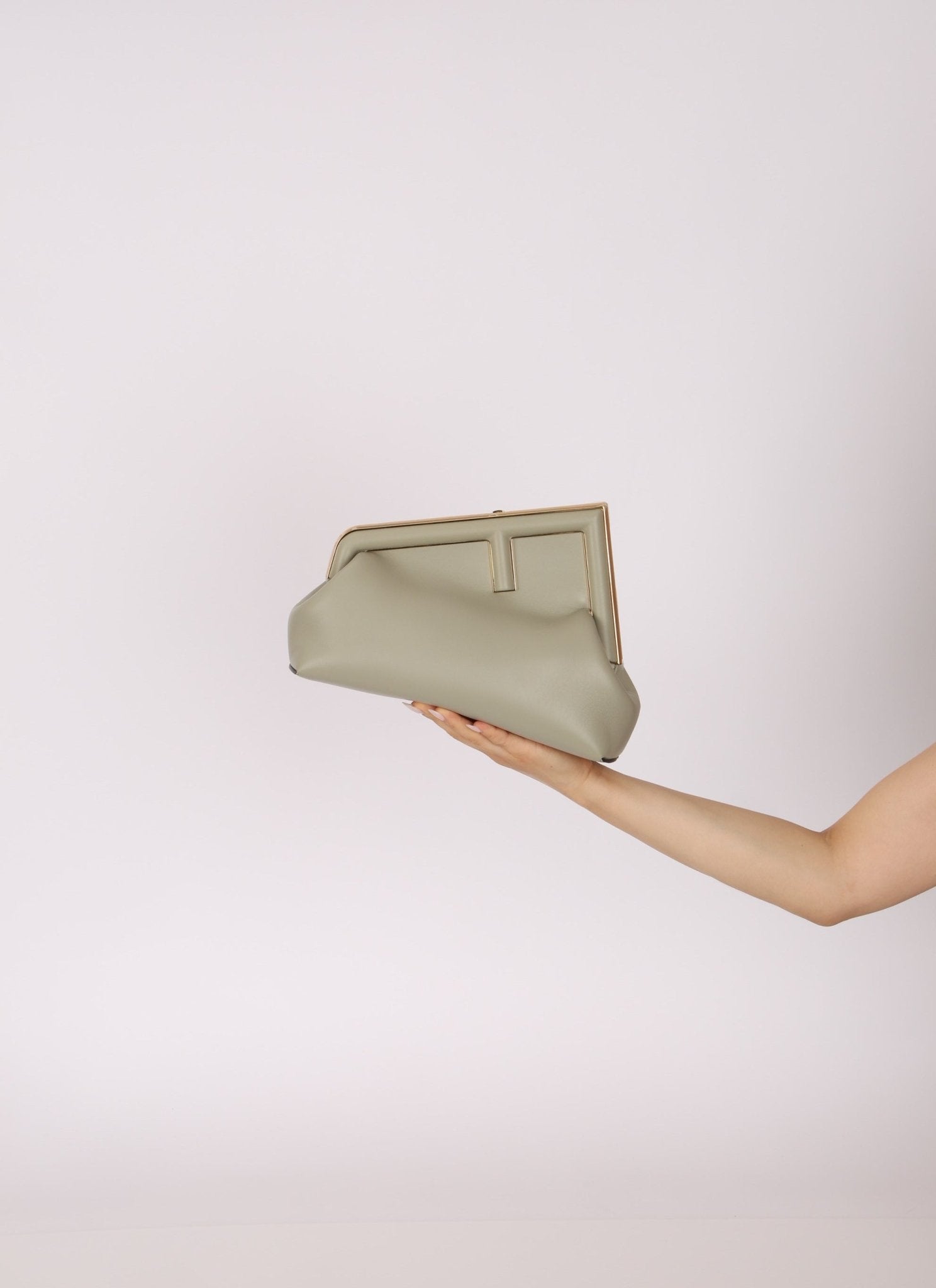 Fendi First Light Sage Small Clutch - FashioNica