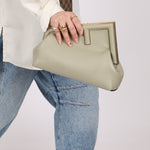 Fendi First Light Sage Small Clutch - FashioNica