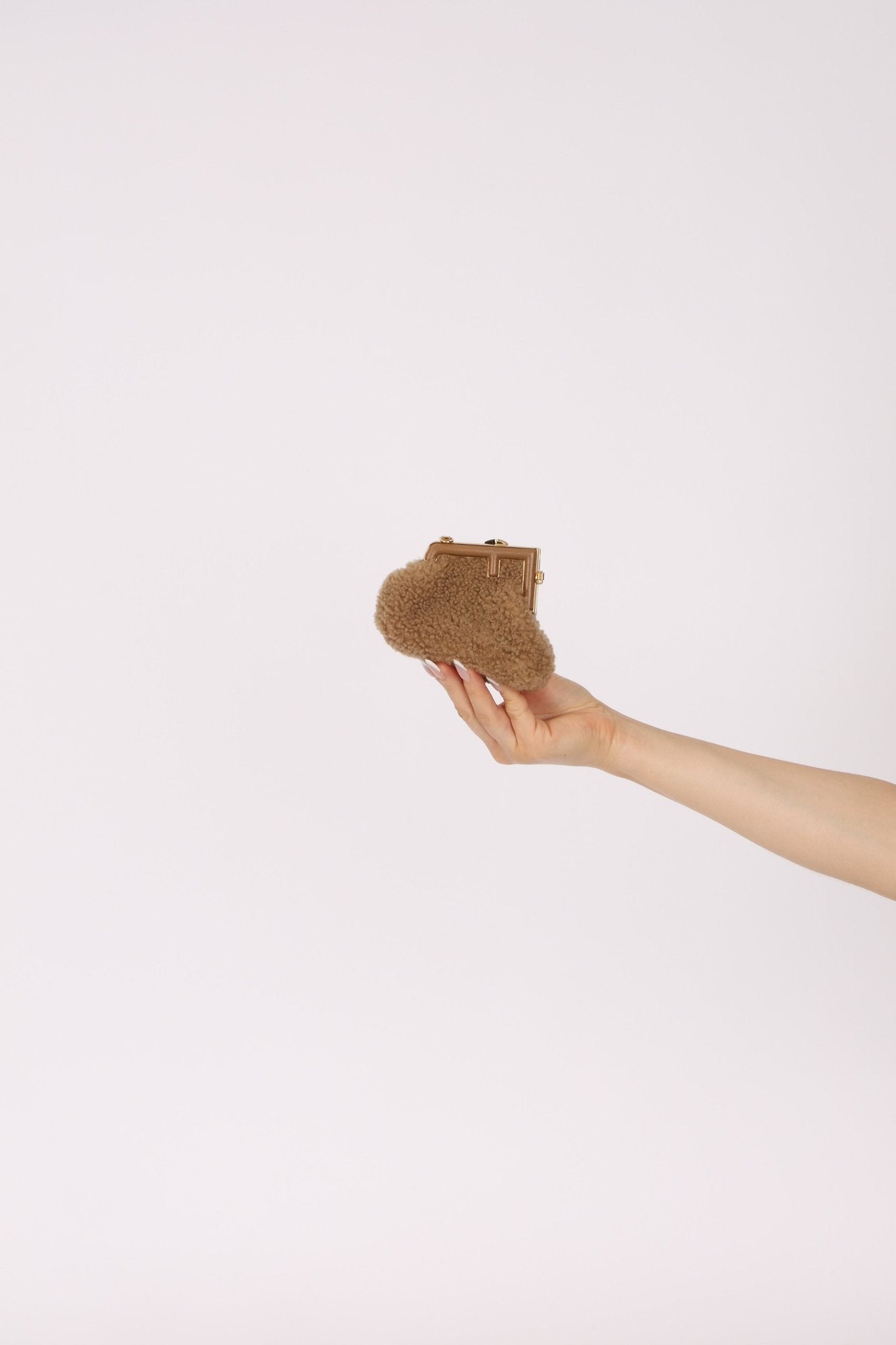 Fendi First Shearling Nano Bag - FashioNica