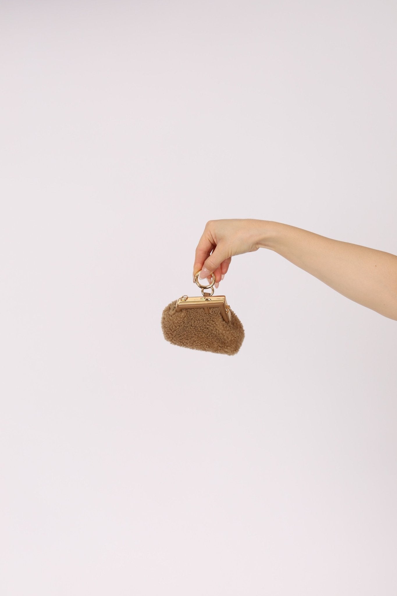 Fendi First Shearling Nano Bag - FashioNica