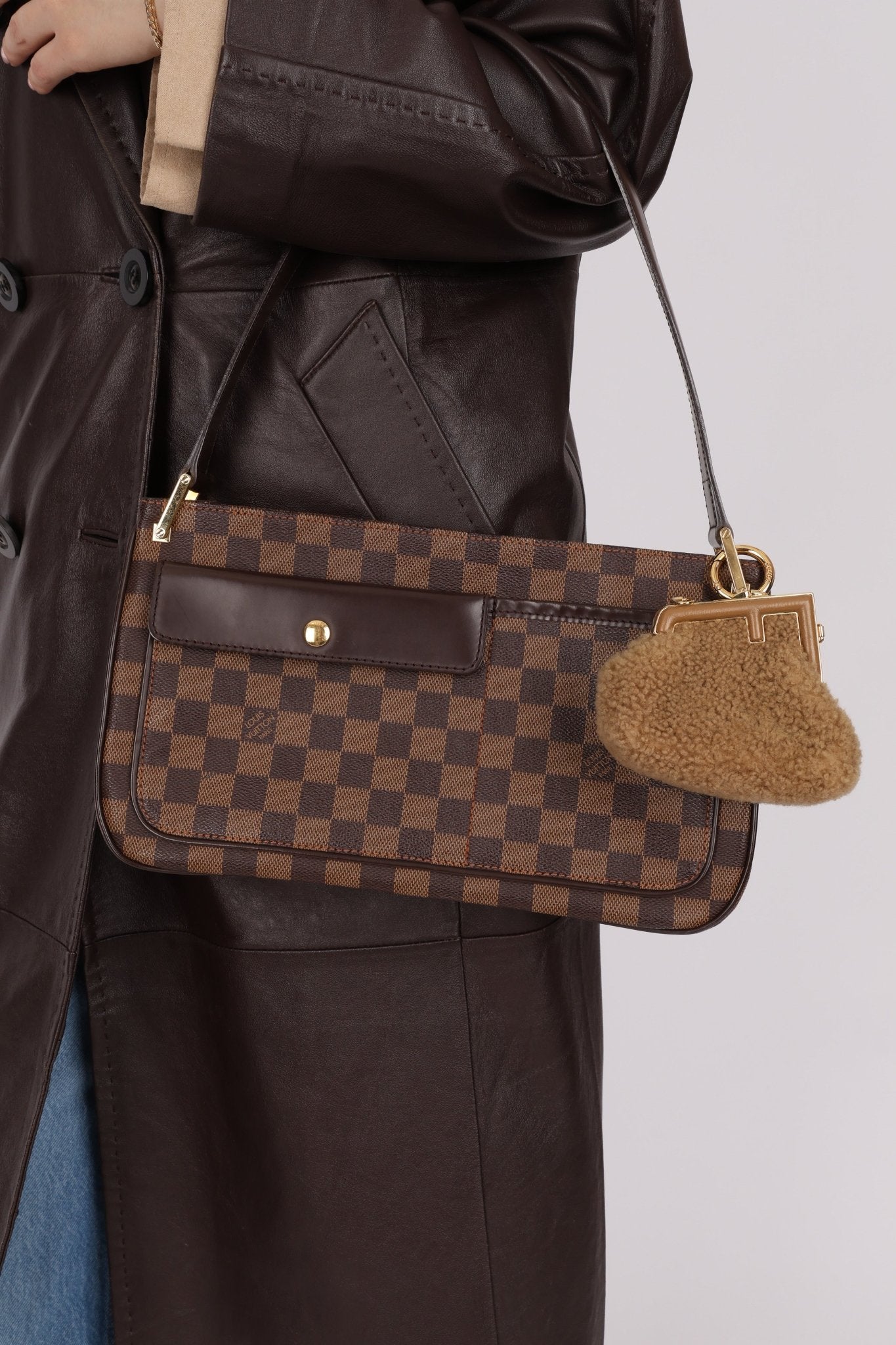 Fendi First Shearling Nano Bag - FashioNica