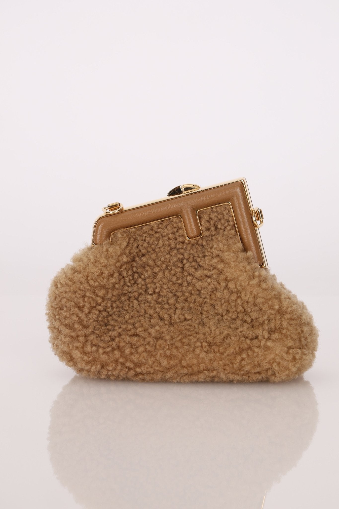 Fendi First Shearling Nano Bag - FashioNica