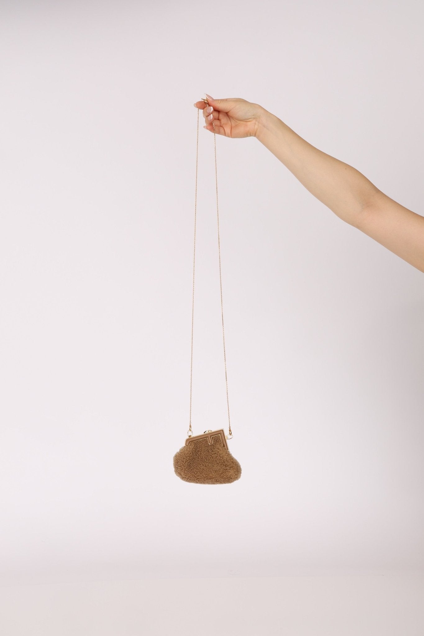 Fendi First Shearling Nano Bag - FashioNica