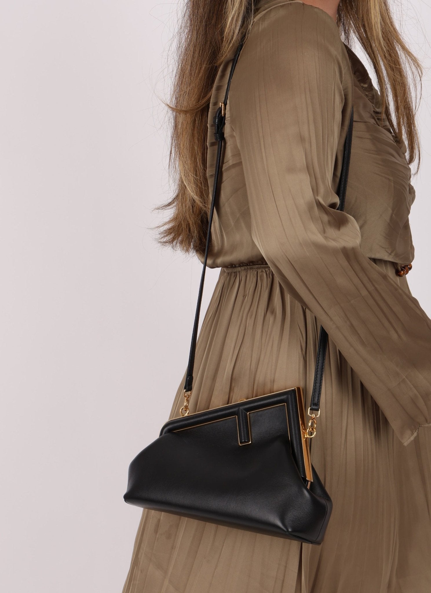 Fendi First Small Black Clutch - FashioNica