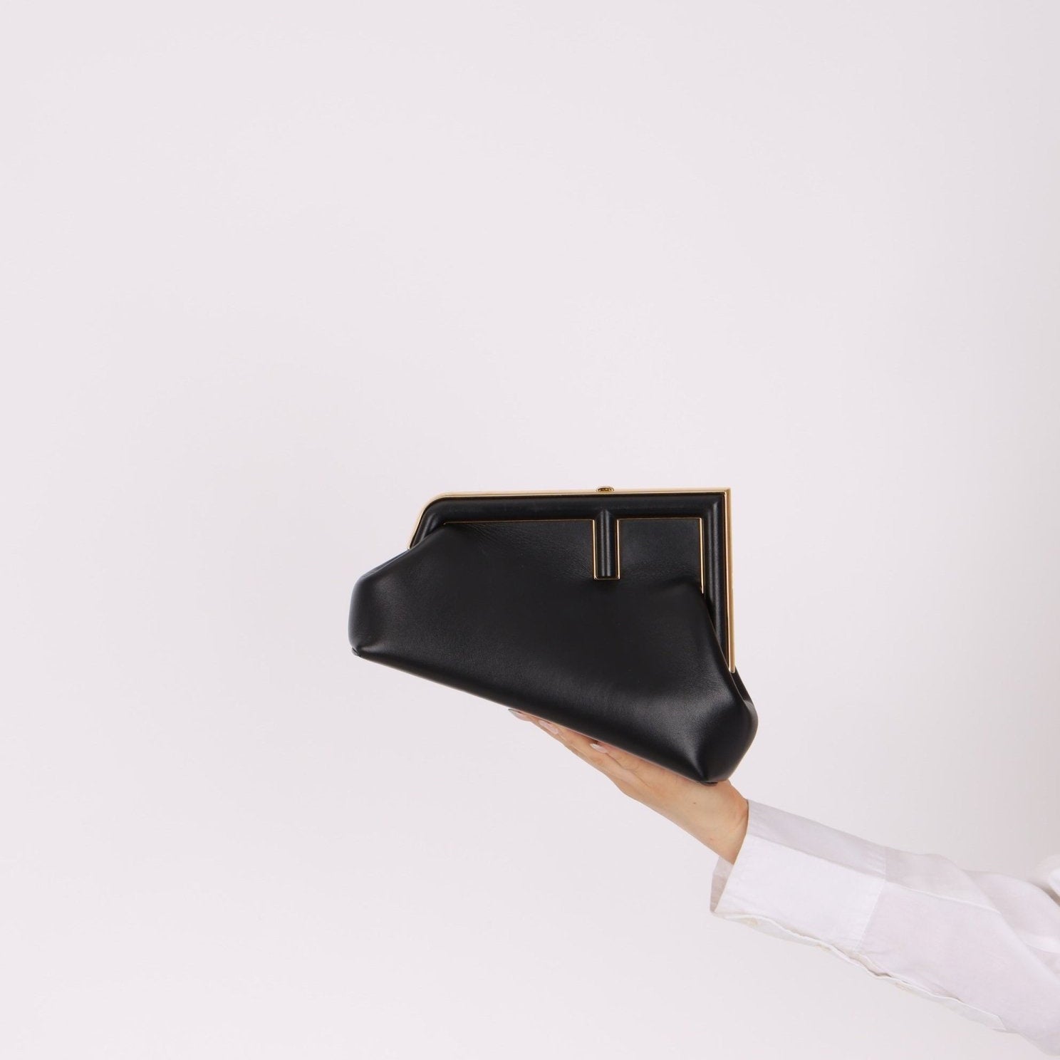 Fendi First Small Black Clutch - FashioNica