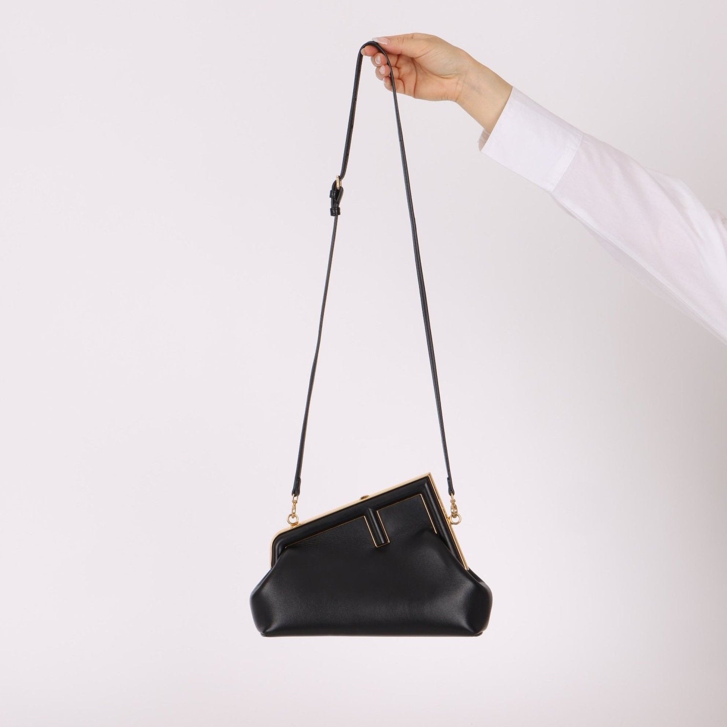 Fendi First Small Black Clutch - FashioNica