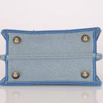 Fendi Floral Beaded Denim ISeeU Petite Peekaboo - FashioNica