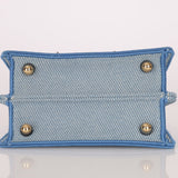 Fendi Floral Beaded Denim ISeeU Petite Peekaboo - FashioNica