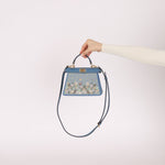 Fendi Floral Beaded Denim ISeeU Petite Peekaboo - FashioNica