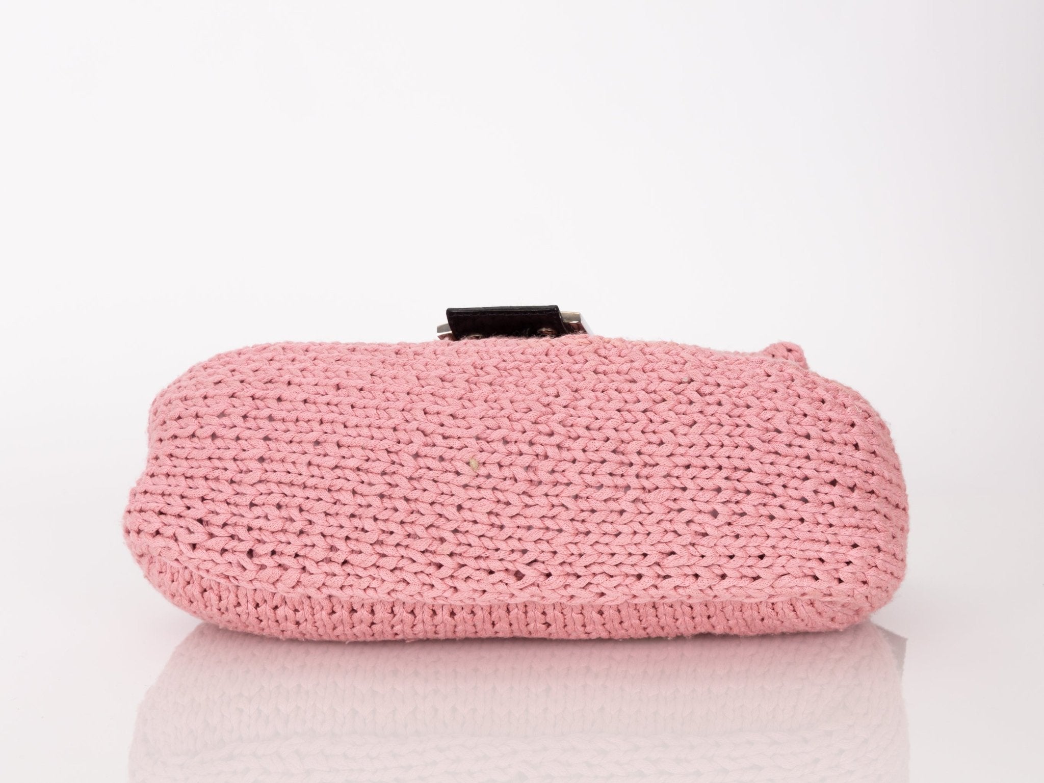 Fendi Floral Knit and Pony Hair Mamma Baguette - FashioNica