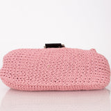 Fendi Floral Knit and Pony Hair Mamma Baguette - FashioNica