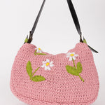Fendi Floral Knit and Pony Hair Mamma Baguette - FashioNica